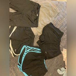nike shorts and a pair of biker shorts